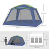 5-8 Person Camping Tent - Outsunny Portable Dome, Enjoy outdoor adventures with the Outsunny 5-8 Person Camping Tent. Spacious and protective, perfect for family hikes or beach trips.