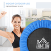 40" Foldable Mini Fitness Trampoline - Blue/Black, Enjoy indoor & outdoor workouts with the HOMCOM 40" Foldable Mini Fitness Trampoline. Features secure 30 springs and a thick, impact-absorbing mat.