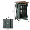 Aluminium Foldable Camping Cupboard with Storage, Stay organized on outdoor adventures with this durable aluminium camping cupboard. Features foldable design, storage shelves, and carrying bag.