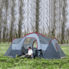 5-6 Man Dome Camping Tent - Grey, Explore the outdoors with our 5-6 Man Dome Camping Tent. Spacious, durable, and rust-resistant, perfect for group adventures.