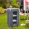 Portable 3-Shelf Camping Cupboard & Kitchen Station, Enhance outdoor cooking with our portable 3-shelf camping cupboard and kitchen station - ideal for BBQs, picnics, and adventures. Stay organized and equipped.