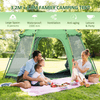 Spacious 6 Person Pop Up Camping Tent - Green, Enjoy family adventures with this spacious and durable 6 person pop up camping tent. Quick set-up for great outdoor trips. Ideal for camping, hiking, and more.