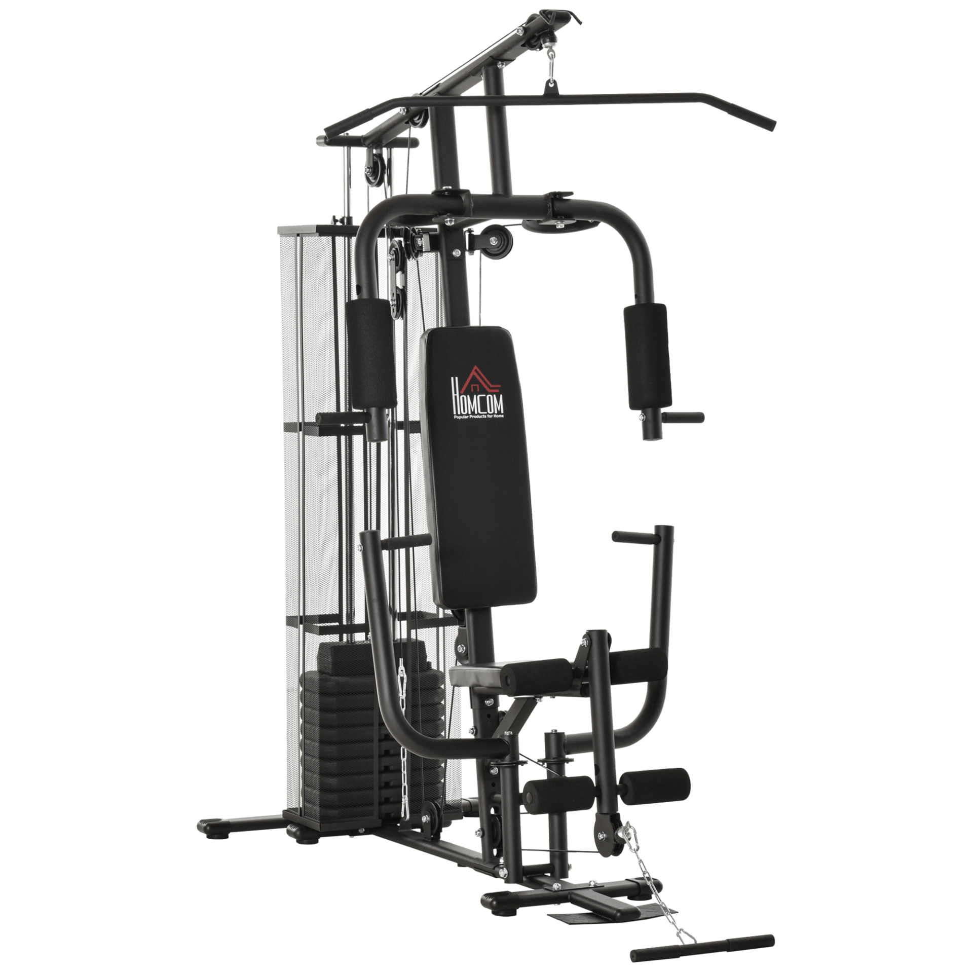 Home Gym Workout Station - 45Kg Weight Stack, Elevate your home fitness with a full-body workout system featuring a 45Kg weight stack. Versatile and designed for convenience in your gym setup.