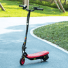 120W Folding Electric Scooter with LED - Red, Speedy 120W electric scooter with 10KM range, quick-charge, LED lights, adjustable height & safety features. Perfect for night rides.