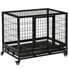 PawHut 38" Heavy Duty Metal Dog Crate with Wheels, Secure your pet with PawHut's 38" Heavy Duty Dog Crate. Durable, rust-resistant, and easy to clean—perfect for your furry friend!