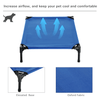 Elevated Dog Bed Medium Blue - Portable Pet Cot, Give your pet comfort with this durable, portable elevated dog bed. Ideal for indoor and outdoor adventures. Made from high-density 600D oxford fabric.