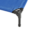 Elevated Dog Bed Medium Blue - Portable Pet Cot, Give your pet comfort with this durable, portable elevated dog bed. Ideal for indoor and outdoor adventures. Made from high-density 600D oxford fabric.