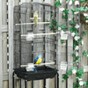 Spacious Bird Cage with Stand & Wheels – Durable & Secure, Perfect for budgies, finches, canaries, and parakeets. Durable powder-coated metal ensures long-lasting security and ample space for your birds.