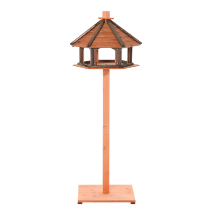 PawHut 130cm Wooden Bird Feeder – Stylish Garden Decor, Enhance your garden with the PawHut Wooden Bird Feeder. Durable, decorative, and perfect for attracting birds to your yard.