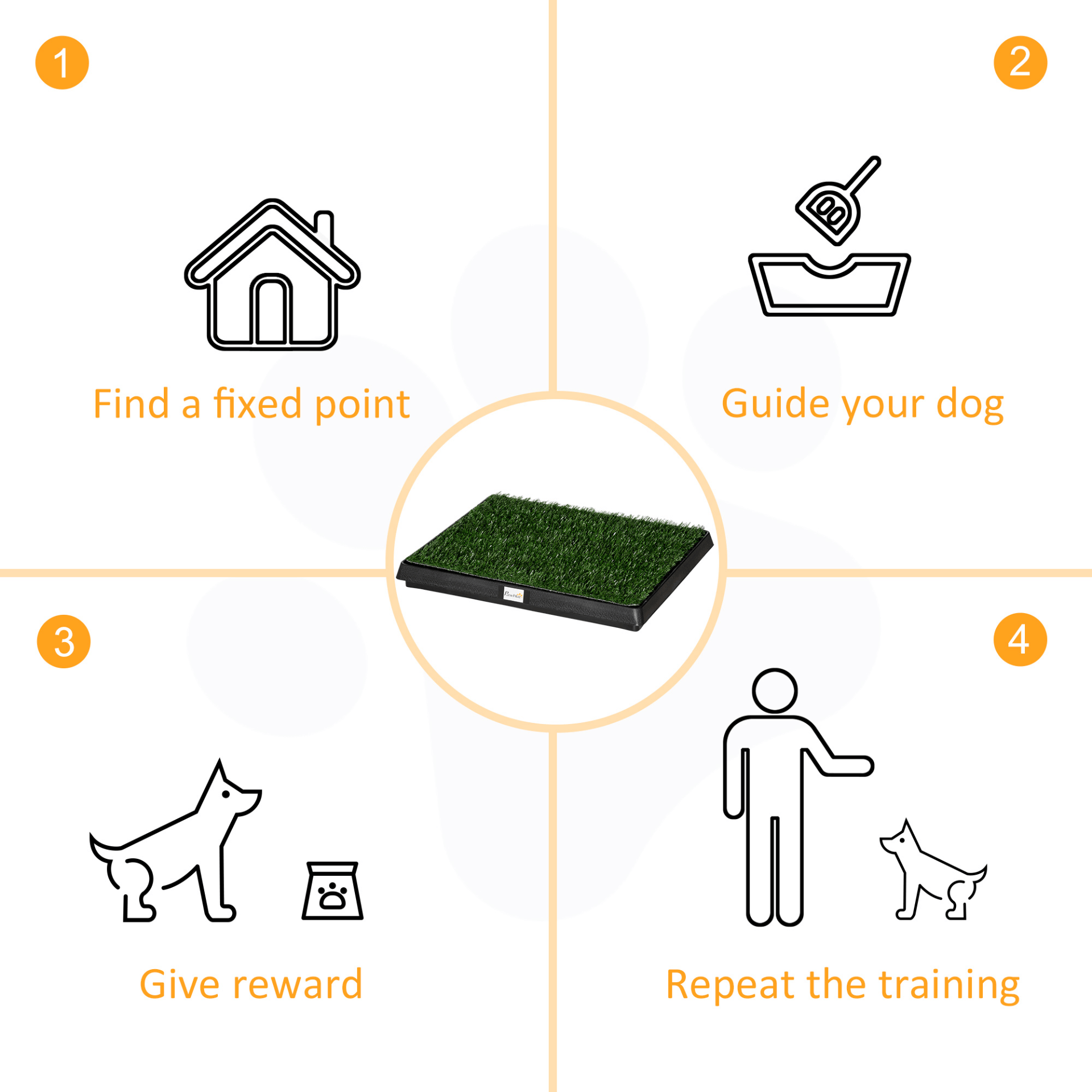 Indoor Pet Dog Toilet Mat with Tray - Easy Cleanup, Discover the Indoor Pet Dog Toilet Mat with Tray, an innovative 2-layer design with training grass for safe, convenient potty solution for your furry friend.