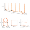 Adjustable Pet Agility Training Set - Dog Fitness & Bonding, Boost your dog's fitness with our Pet Agility Training Equipment Set. Complete with high jumper, jump ring, weave poles, and more. Perfect for all dog sizes.