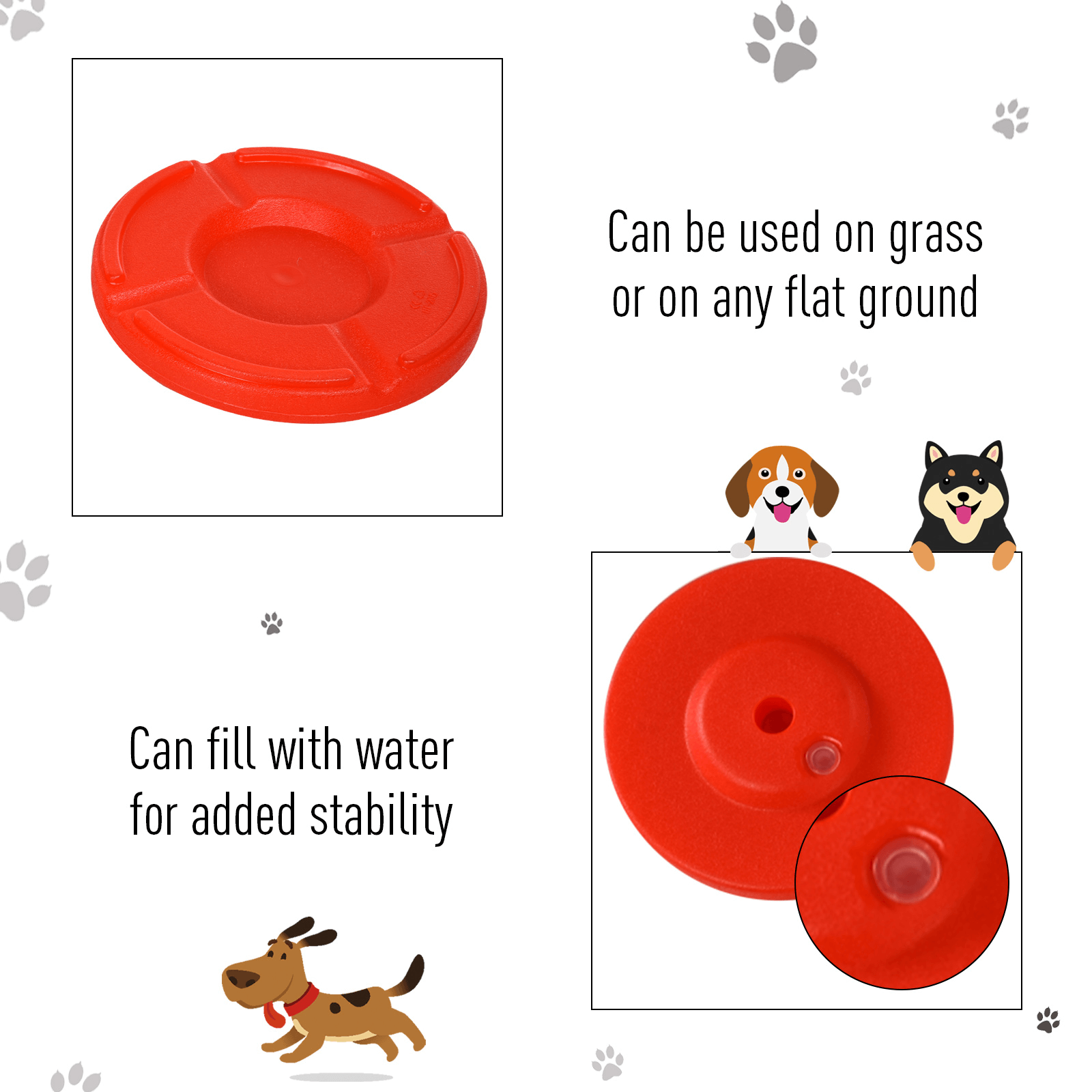 Portable Pet Agility Training Obstacle Set for Dogs, Enhance your dog's agility skills with the adjustable high jump, jumping ring, and turnstile poles. Perfect for all dog trainers.