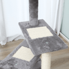 PawHut 100 cm Cat Tree - Grey | Multi-Level Activity Center, Entertain and comfort your cats with PawHut's 100 cm multi-level cat tree. Features cozy perches, scratching posts, and a spiral design.