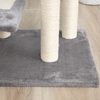 PawHut 100 cm Cat Tree - Grey | Multi-Level Activity Center, Entertain and comfort your cats with PawHut's 100 cm multi-level cat tree. Features cozy perches, scratching posts, and a spiral design.