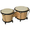 Wooden Bongo Drum Set - Ideal for All Ages, Explore vibrant sounds with this bongo drum set for kids and adults. Includes sheepskin heads, tuning wrench, and carry bag. Perfect for beginners!