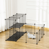 Expandable Pet Playpen with Door - Safe for Small Pets, Discover the PawHut Pet Playpen, perfect for guinea pigs, chinchillas & hedgehogs. Customizable, sturdy & secure. Ideal for playful small animals.