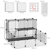 Expandable Pet Playpen with Door - Safe for Small Pets, Discover the PawHut Pet Playpen, perfect for guinea pigs, chinchillas & hedgehogs. Customizable, sturdy & secure. Ideal for playful small animals.