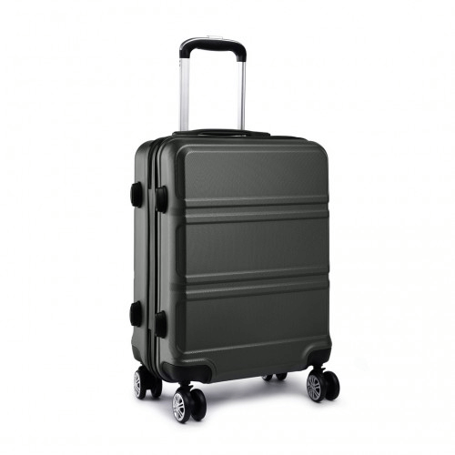 Durable & Stylish Kono Grey Suitcase Set - 3 Piece, Travel in style with the durable Kono 3 Piece ABS Suitcase Set in Grey. Perfect for city breaks and sunny holidays.