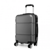 Kono 20-Inch Hard Shell ABS Carry On Suitcase - Grey, Travel with confidence using the lightweight, durable Kono 20-Inch suitcase. Perfect for any trip, enjoying style and security on the go!