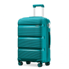 Kono 24" Hard Shell PP Suitcase - Blue/Green Collection, Discover the Kono 24" bright hard shell PP suitcase in classic blue and green. Durable, lightweight, and secure luggage for your travels.