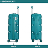 Kono 24" Hard Shell PP Suitcase - Blue/Green Collection, Discover the Kono 24" bright hard shell PP suitcase in classic blue and green. Durable, lightweight, and secure luggage for your travels.