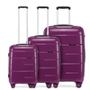 KONO 20-24-28" Hard Shell Suitcase Set - Stylish & Durable, Travel in style with KONO’s durable purple suitcase set featuring TSA locks and smooth 4 spinner wheels for effortless mobility.