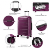 KONO 20-24-28" Hard Shell Suitcase Set - Stylish & Durable, Travel in style with KONO’s durable purple suitcase set featuring TSA locks and smooth 4 spinner wheels for effortless mobility.