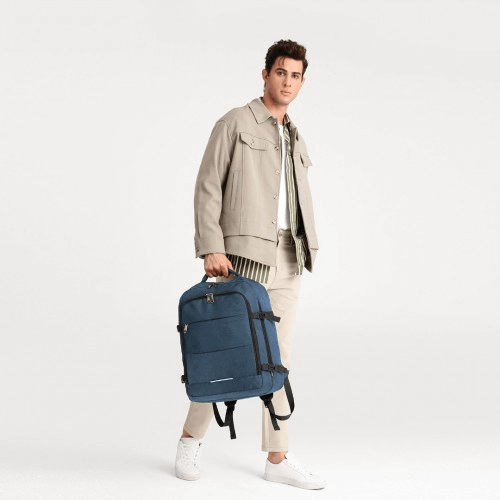 Kono Multi-level High-capacity Travel Backpack - Navy, Discover the Kono Multi-level Travel Backpack in Navy. High-capacity, durable, waterproof, and ideal for both travel and daily use.