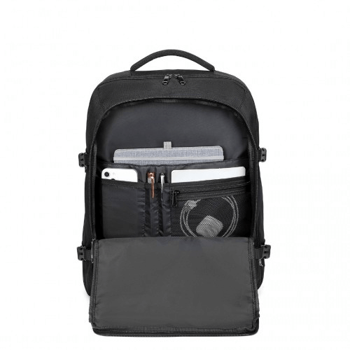 Kono High-capacity Cabin Bag Travel Backpack - Black, Discover Kono's Multi-level High-capacity Cabin Bag Backpack. Waterproof, easy to clean, 30L capacity, ideal for travel, business & daily use.