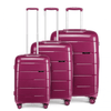 KONO 20-24-28" Hard Shell Suitcase Set - Stylish & Durable, Travel in style with KONO’s durable purple suitcase set featuring TSA locks and smooth 4 spinner wheels for effortless mobility.