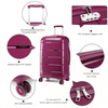 KONO 20-24-28" Hard Shell Suitcase Set - Stylish & Durable, Travel in style with KONO’s durable purple suitcase set featuring TSA locks and smooth 4 spinner wheels for effortless mobility.