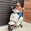 6V Kids Electric Vespa – Ride-On Motorbike with MP3, LED, Officially licensed 6V Kids Electric Vespa motorbike. Safe, stylish ride-on toy with MP3 music & LED lights for kids aged 3-6. Perfect gift!