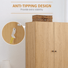 2 Door Wardrobe with Drawers - Stylish Bedroom Storage, Upgrade your bedroom with our 2 Door Wardrobe in natural wood. Ample storage with drawers and hanging rail. Anti-tipping for safety.