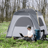 4 Person Pop-Up Camping Tent - Light Grey, Enjoy easy set-up and outdoor fun with the Outsunny 4 Person Automatic Pop-Up Tent. Perfect for camping, hiking, festivals, and more!