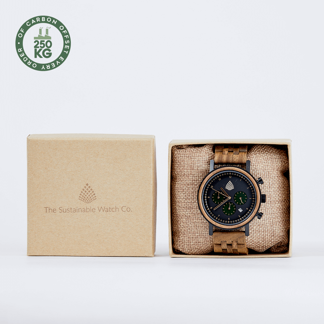 Cedar Watch: Eco-Friendly Wooden Timepiece, Shop the Cedar Watch, a handcrafted, sustainable watch with a green sandalwood band. Perfect for eco-conscious fashion lovers.