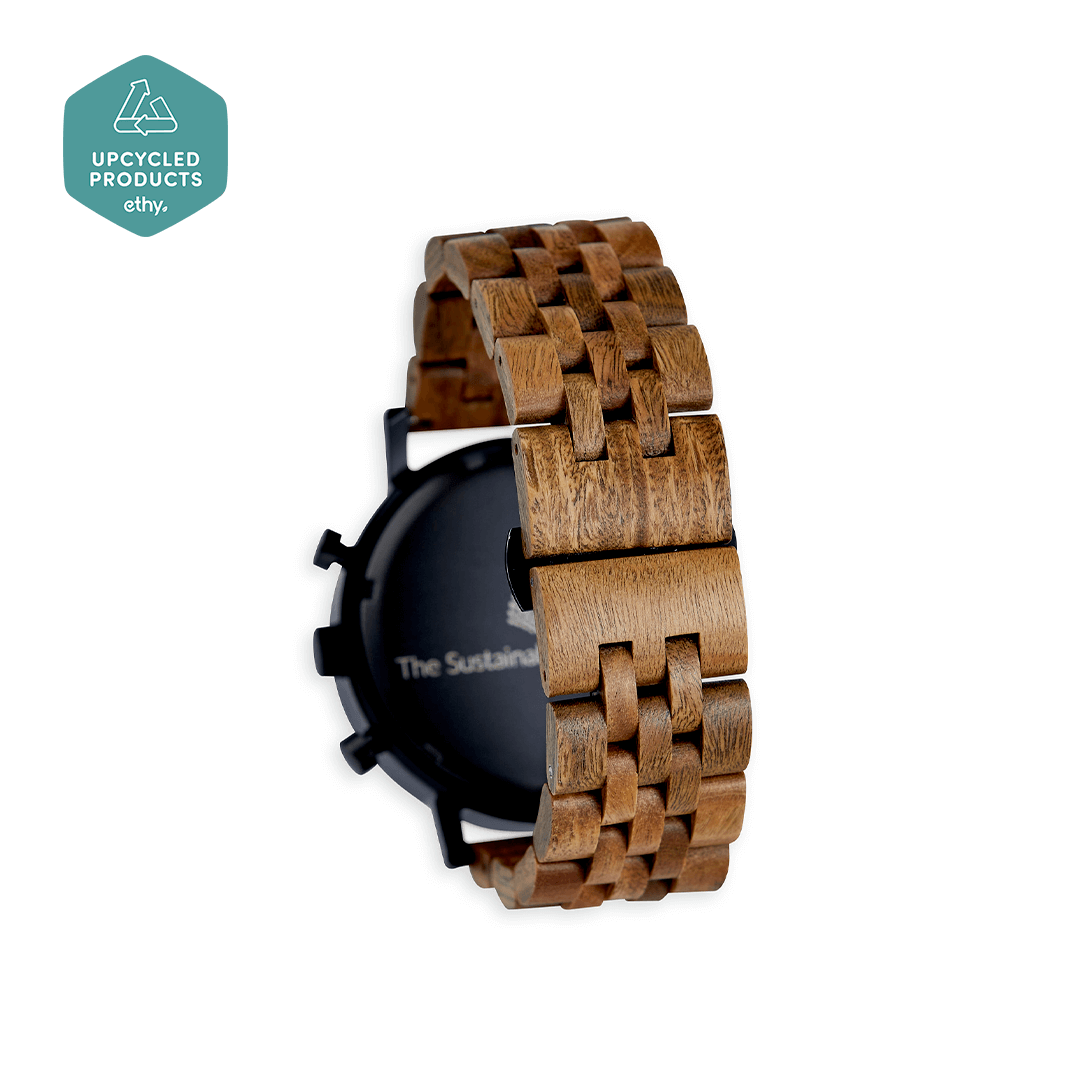 Cedar Watch: Eco-Friendly Wooden Timepiece, Shop the Cedar Watch, a handcrafted, sustainable watch with a green sandalwood band. Perfect for eco-conscious fashion lovers.