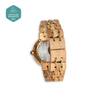 The Teak: Natural Wood Watch - Stylish & Sustainable, Discover The Teak Natural Wood Watch, handcrafted from Olive wood with gold accents. A perfect blend of style and sustainability for eco-conscious fashion.