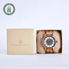 The Sycamore: Handmade Olive Wood Watch for Men, Experience elegance with The Sycamore Wood Watch for Men. Handmade from olive wood, featuring exposed mechanics, and a stylish grey watch face.