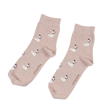 Cotton Socks Goose - Tan | Stylish and Playful Socks, Stylish and Playful Cotton Socks Goose - Tan Introducing our fun and fashionable Cotton Socks Goose in the trendy colour Tan.