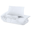 White Duvet Cover Set 140x200 cm - 100% Cotton, Experience ultimate comfort and elegance with our 100% cotton white duvet cover set 140x200 cm. Perfect for a restful night's sleep.