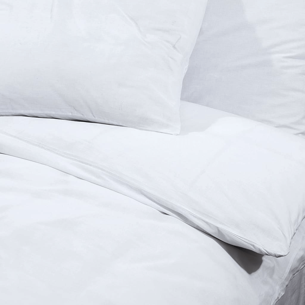 White Duvet Cover Set 140x200 cm - 100% Cotton, Experience ultimate comfort and elegance with our 100% cotton white duvet cover set 140x200 cm. Perfect for a restful night's sleep.