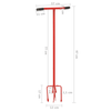 Garden Claw Red Steel - Cultivate with Ease, Maintain your garden beds effortlessly with the vidaXL Garden Claw Red Steel. Durable, ergonomic, and suited for all soil types.