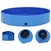 Foldable Dog Pool Blue 160x30cm - Beat the Heat Refresh your pet with our Foldable Dog Pool. Easy storage, anti-slip & perfect for summer. Shop now & keep your dog cool.