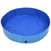 Foldable Dog Pool Blue 160x30cm - Beat the Heat Refresh your pet with our Foldable Dog Pool. Easy storage, anti-slip & perfect for summer. Shop now & keep your dog cool.