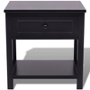 Bedside Cabinet Wood Black - Stylish & Durable Nightstand, Elevate your bedroom decor with our versatile, stylish, and durable black wood bedside cabinet. Perfect as a nightstand, storage cabinet, or side table.