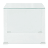 Clear Tempered Glass Coffee Table - Modern Design, Add a chic touch to your small space with our Clear Tempered Glass Coffee Table. Perfect for living rooms or bedrooms. High-quality and versatile.