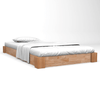 Solid Oak Wood Bed Frame 140x200 cm - Rustic & Sturdy, Elevate your bedroom with the vidaXL Solid Oak Wood Bed Frame. Durable, stylish, and perfect for 140x200 cm mattresses, it adds rustic charm to any decor.