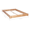 Solid Oak Wood Bed Frame 140x200 cm - Rustic & Sturdy, Elevate your bedroom with the vidaXL Solid Oak Wood Bed Frame. Durable, stylish, and perfect for 140x200 cm mattresses, it adds rustic charm to any decor.