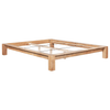 Solid Oak Wood Bed Frame 160x200 cm - Rustic Charm, Enhance your bedroom with the elegance and durability of our solid oak wood bed frame. Perfect for a timeless, rustic look.