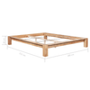 Solid Oak Wood Bed Frame 160x200 cm - Rustic Charm, Enhance your bedroom with the elegance and durability of our solid oak wood bed frame. Perfect for a timeless, rustic look.